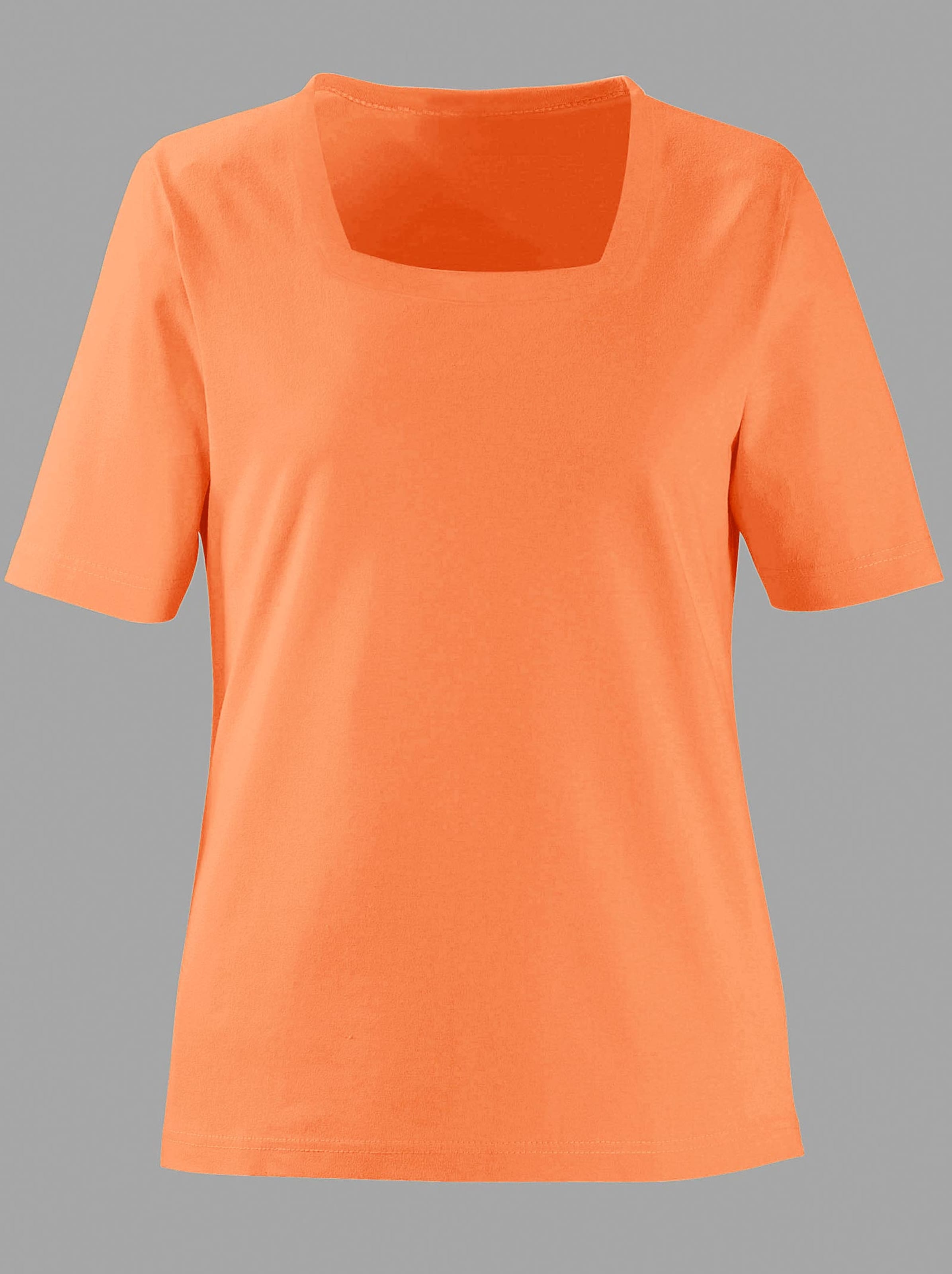 Damenmode Shirts Kurzarmshirt in orange 