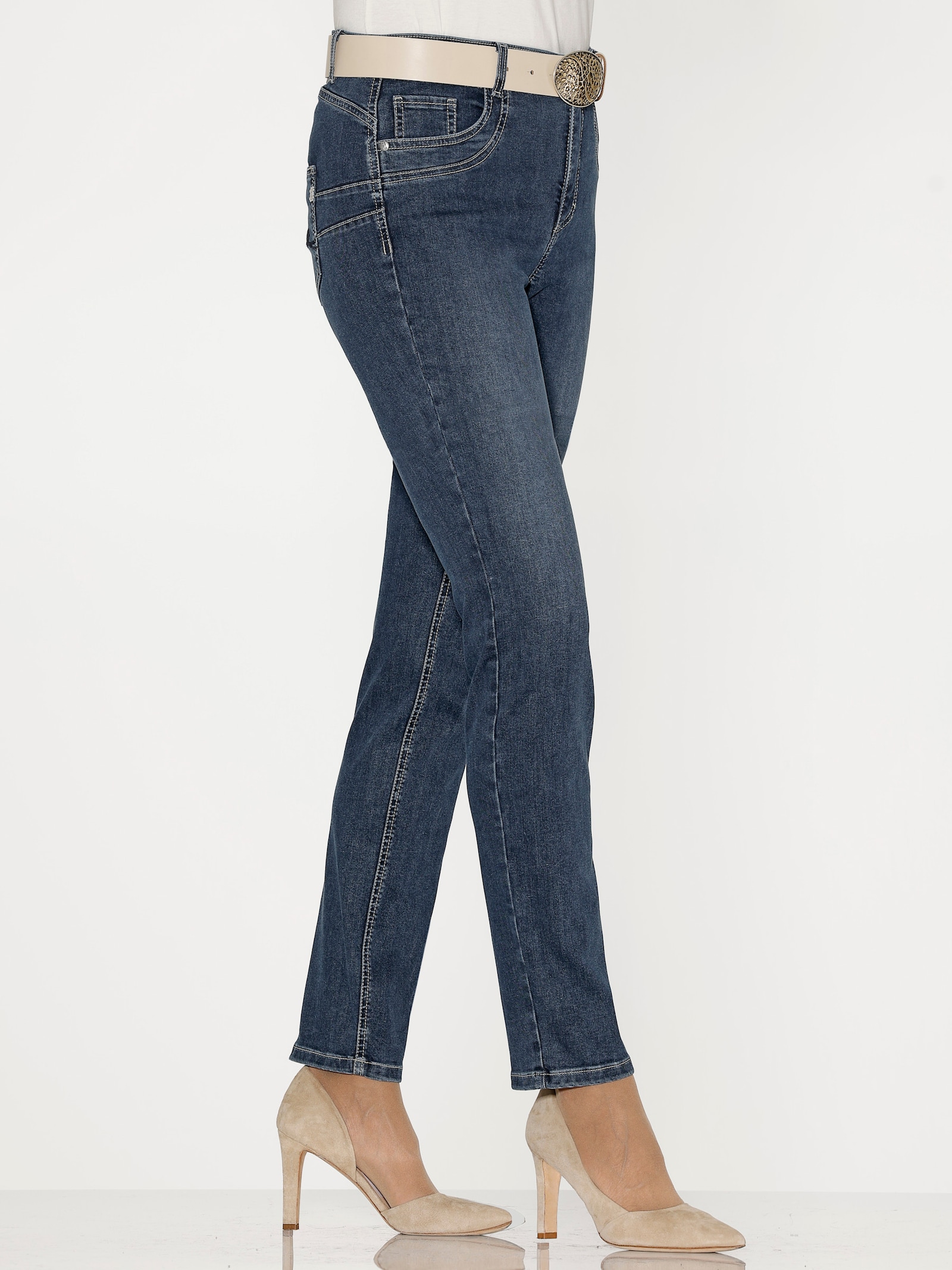 5-Pocket-Jeans in Magic-Stretch-Qualität - blue-stone-washed