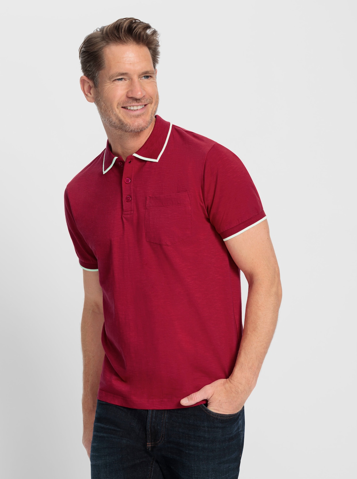 Marco Donati Shirt met korte mouwen - kers