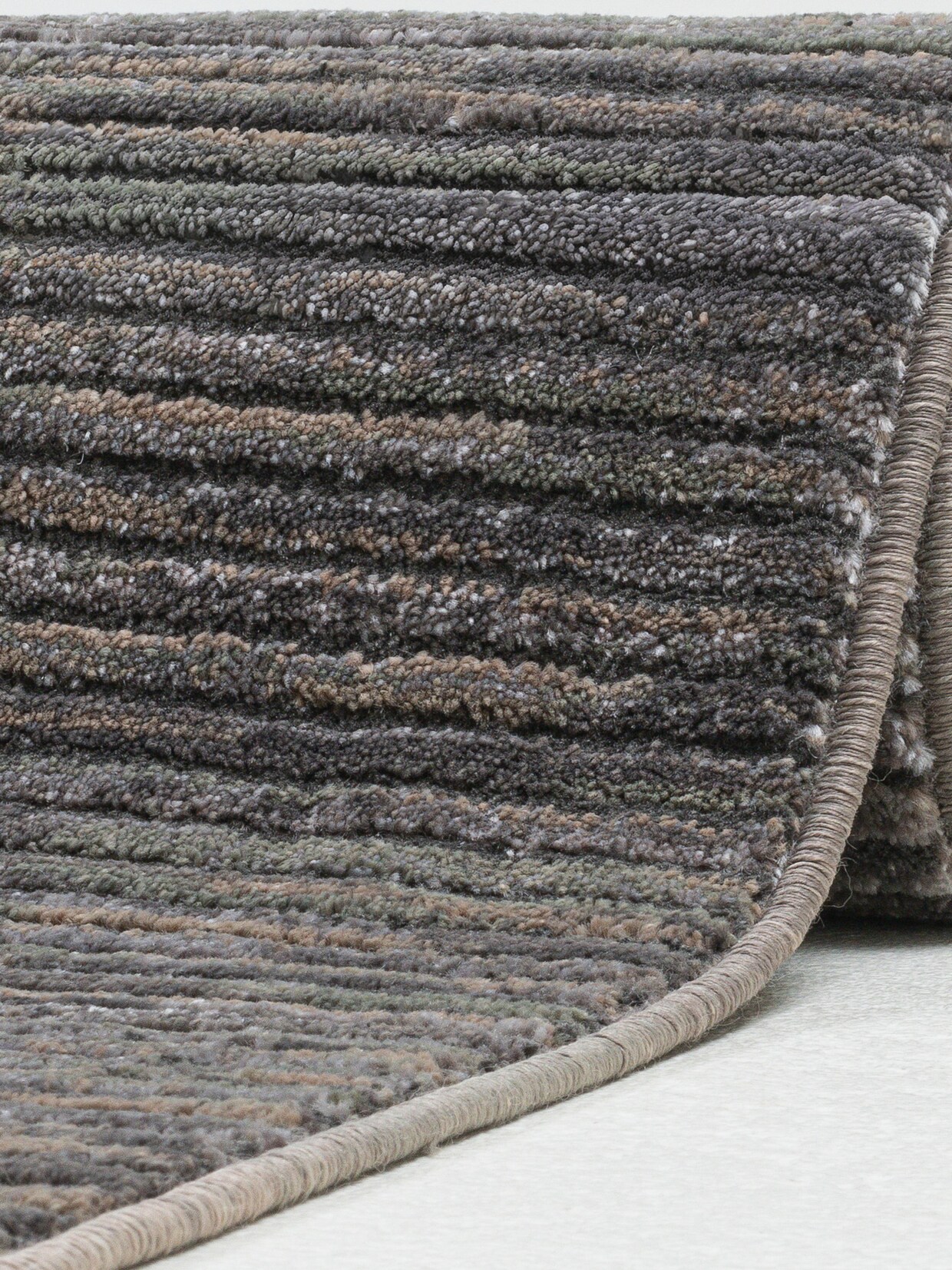 Theko Teppich - dunkelgrau-meliert