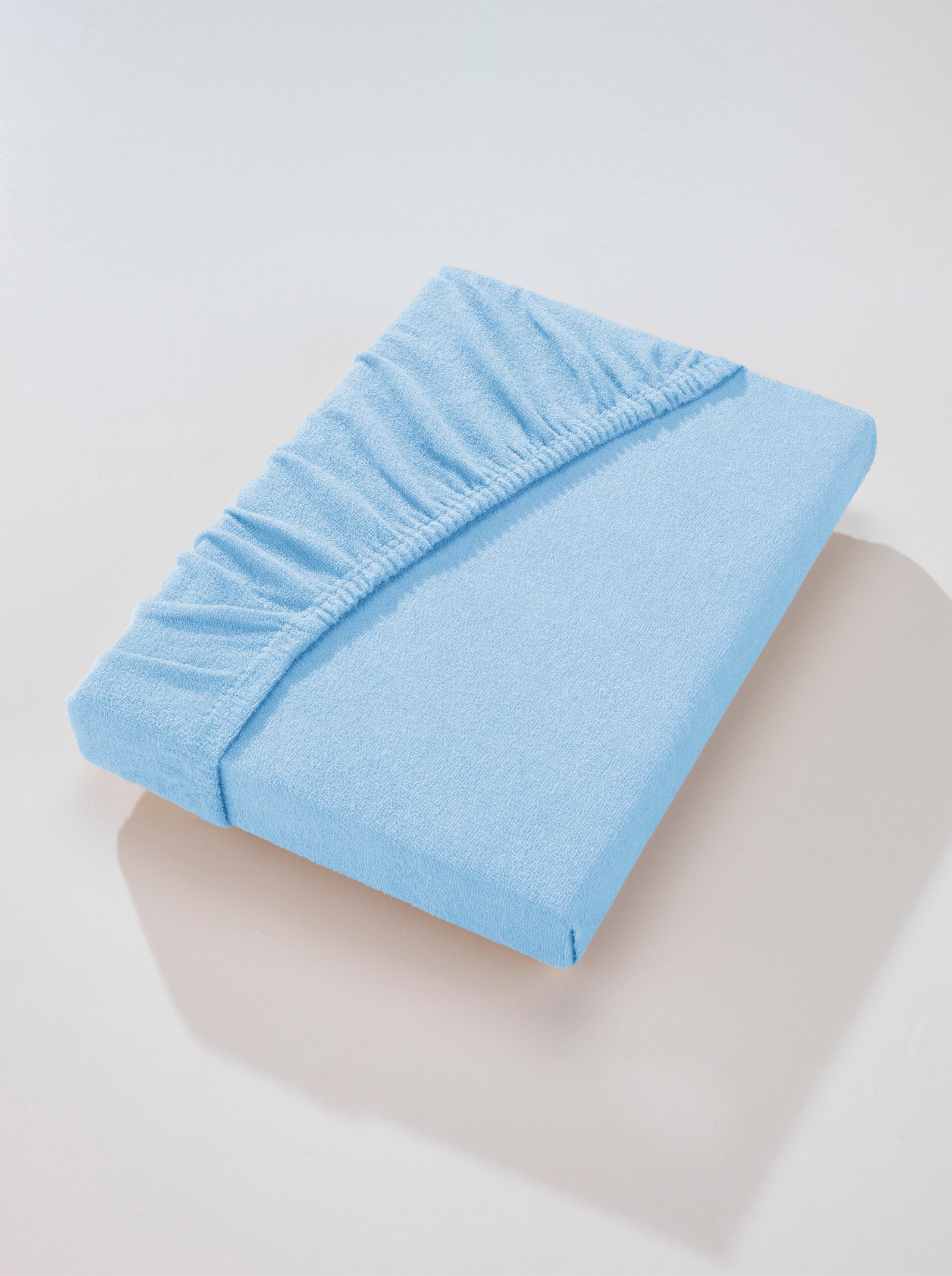 wäschepur Spannbetttuch - hellblau