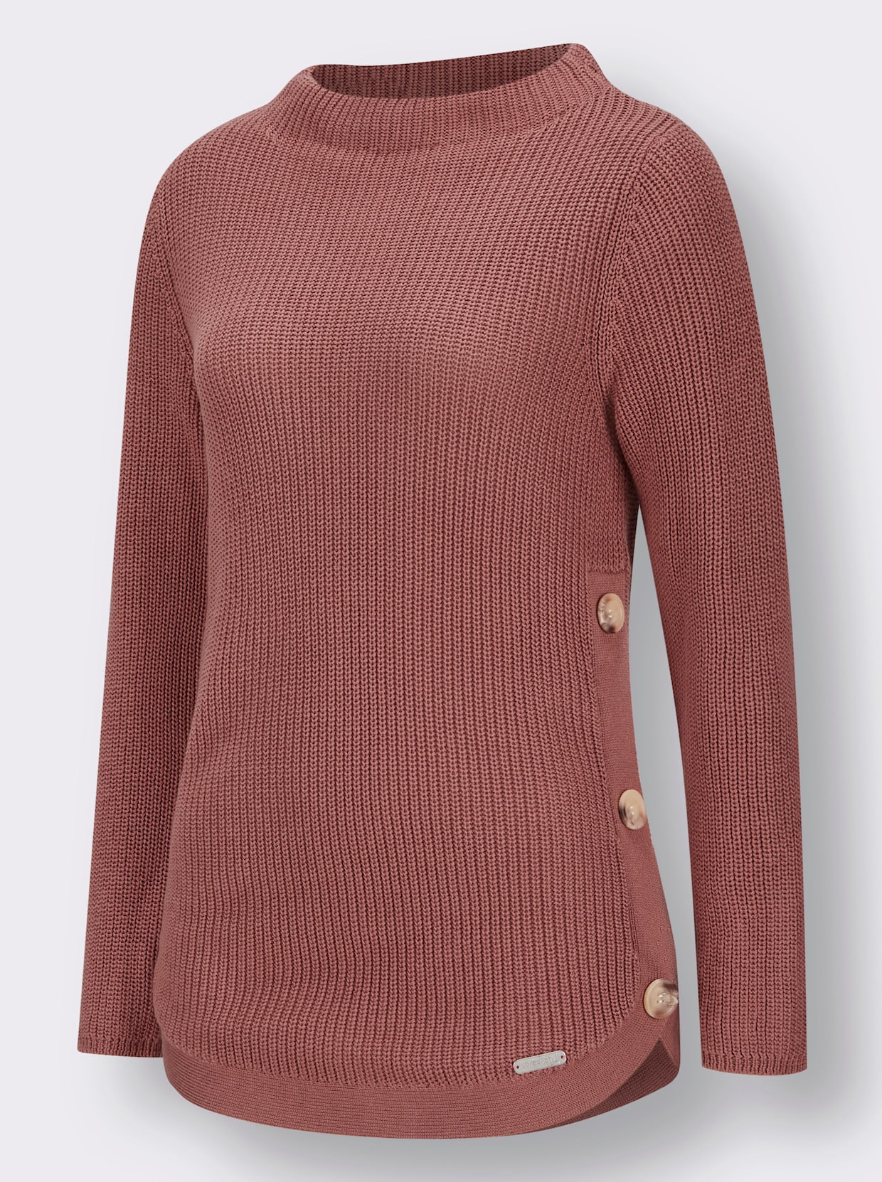 Pullover met lange mouwen - rozenhout