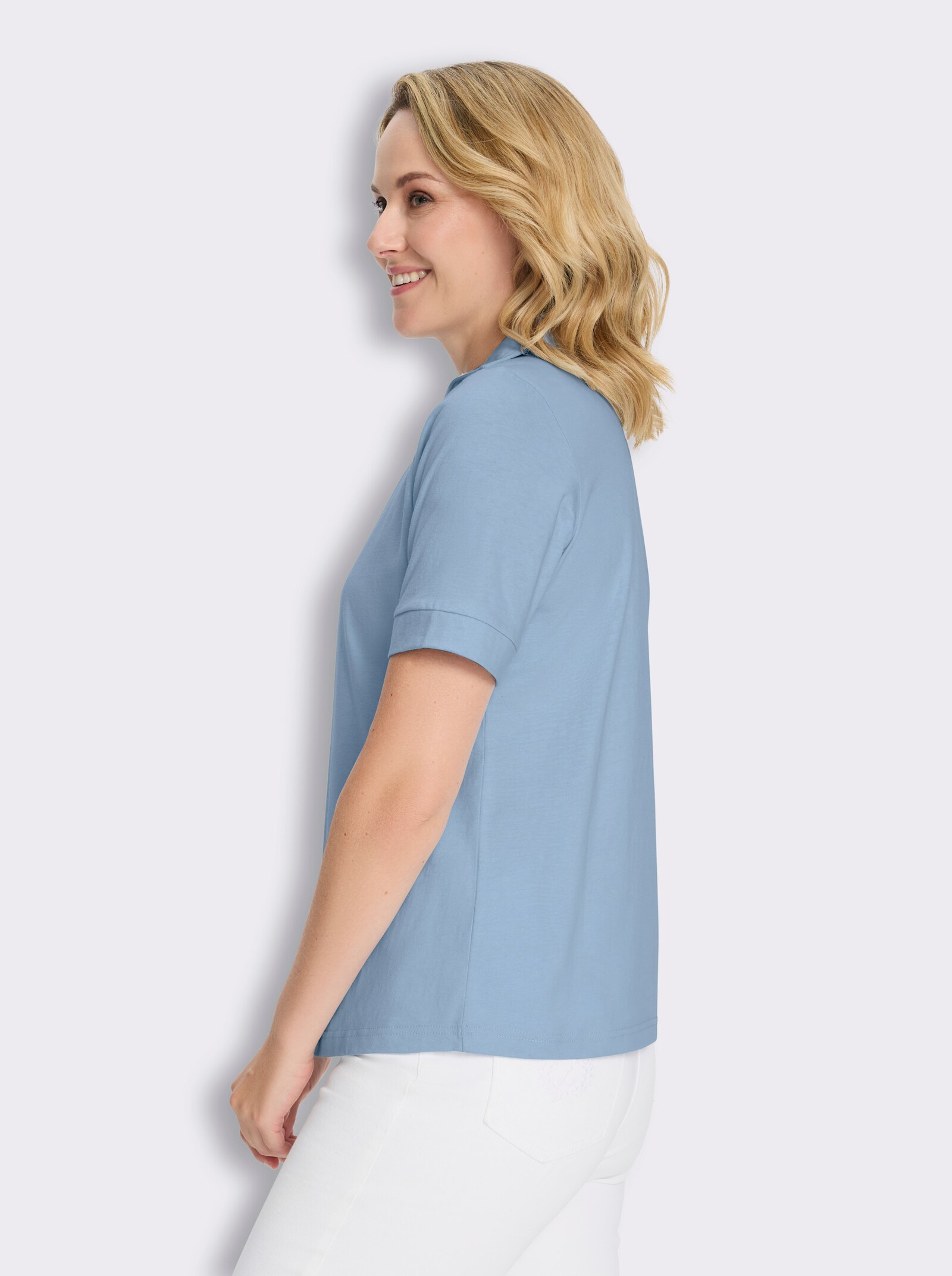 Poloshirt - eisblau