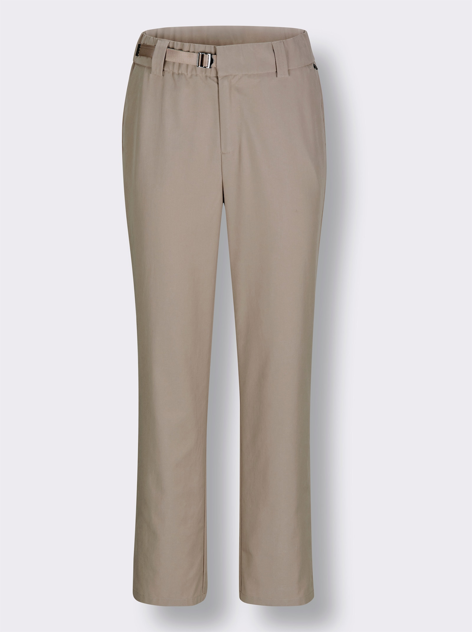 CREATION L PREMIUM Chinohose mit Ripsband - sesam
