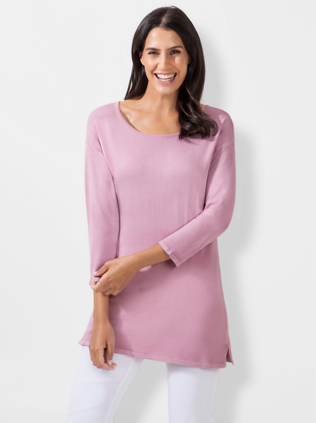 Pletený svetr - růžová
