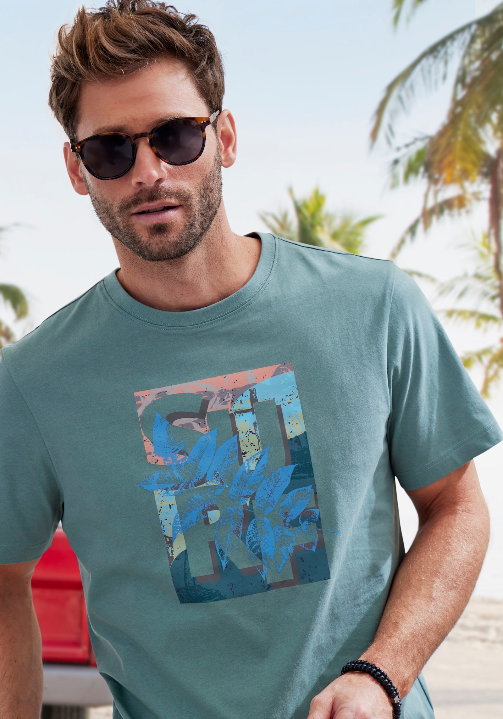 John Devin T-Shirt - grün