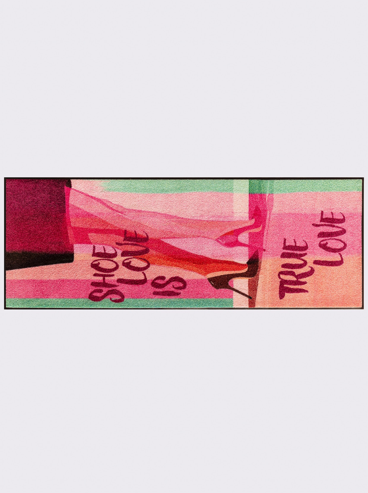 wash+dry by Kleen-Tex Voetmat - pink gedessineerd