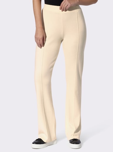heine Strickhose mit Biesen - champagner