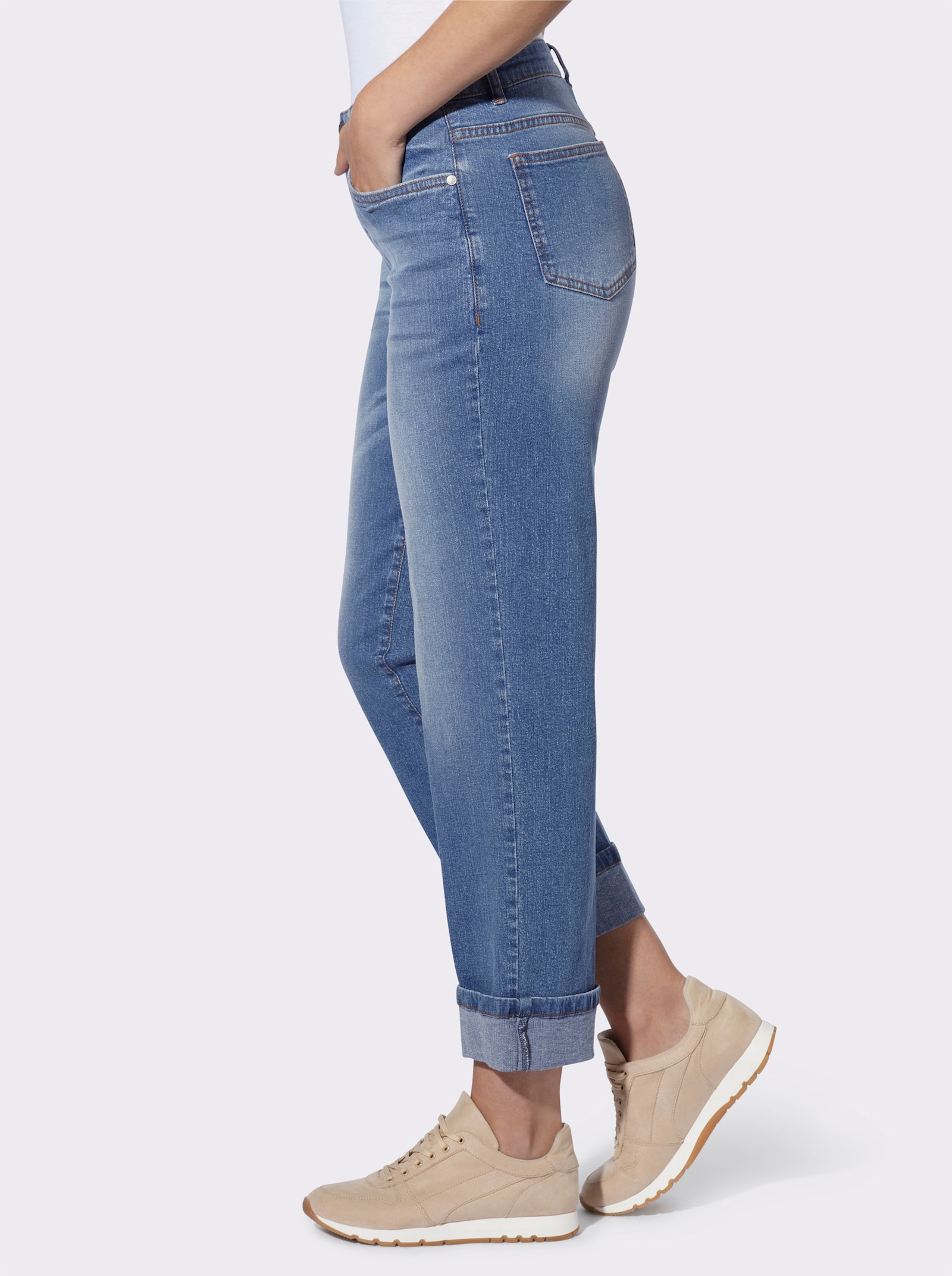 heine 5-Pocket-Jeans - blue-stone-washed