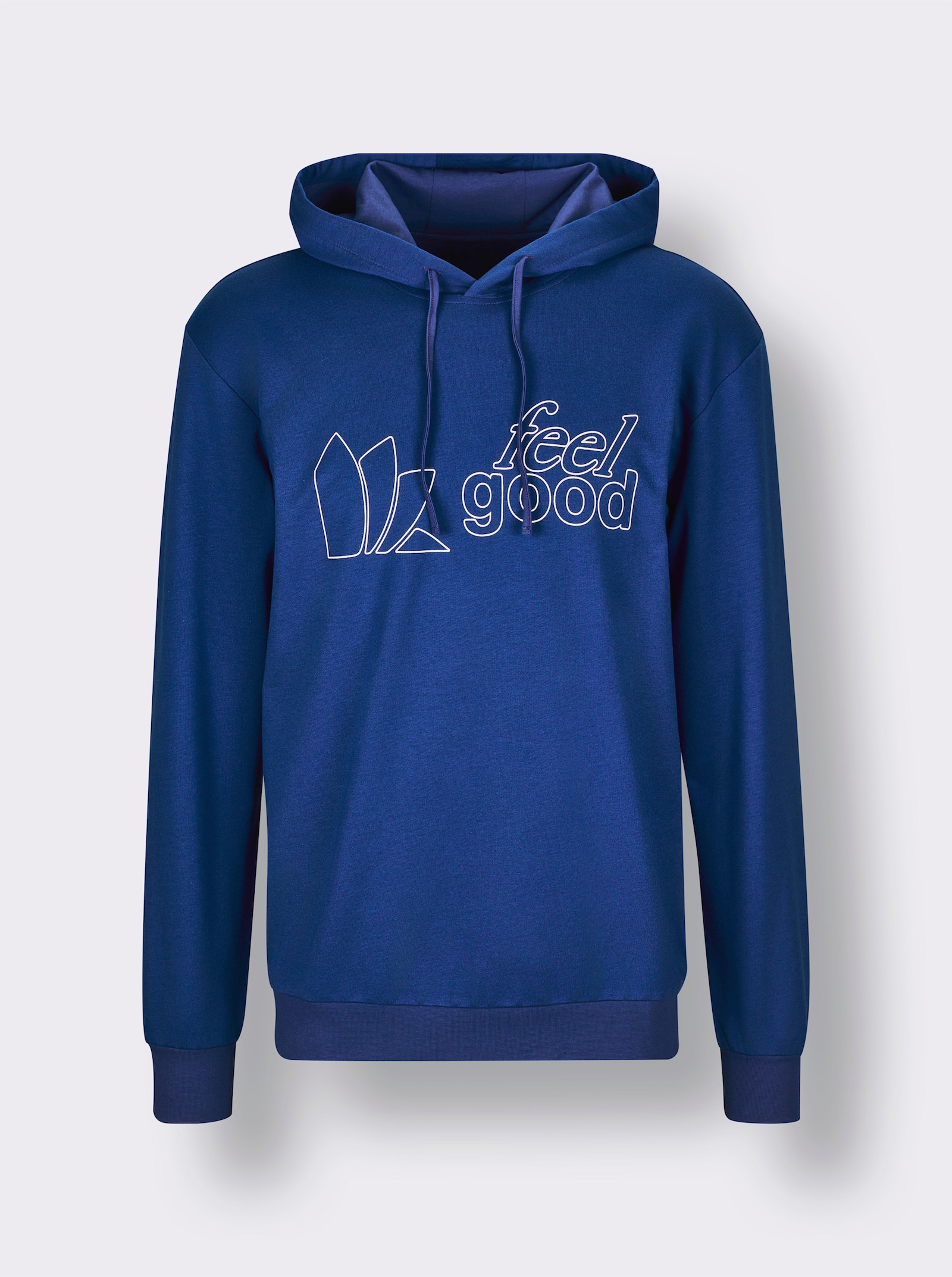 feel good Sweatshirt - royalblau-weiß