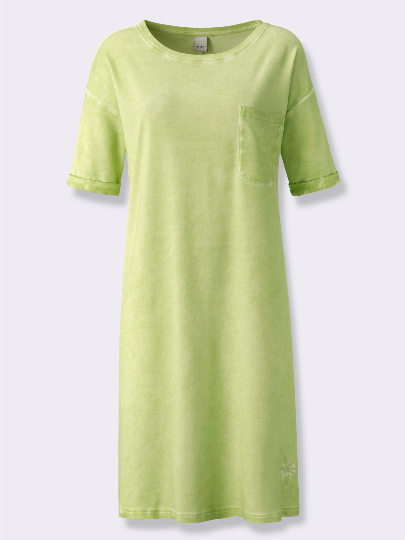 heine Jerseykleid mit Oil-dyed-Waschung - pistazie