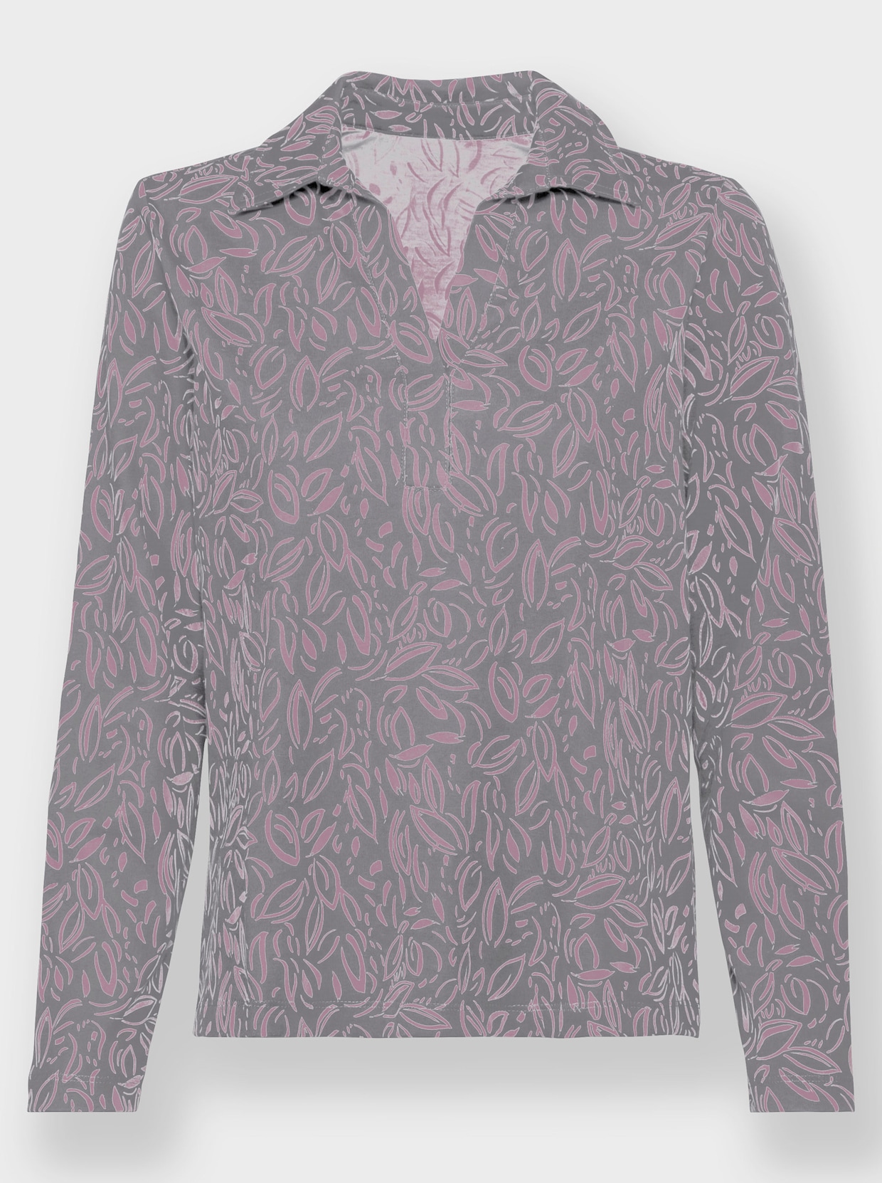 Shirt - steengrijs/roze