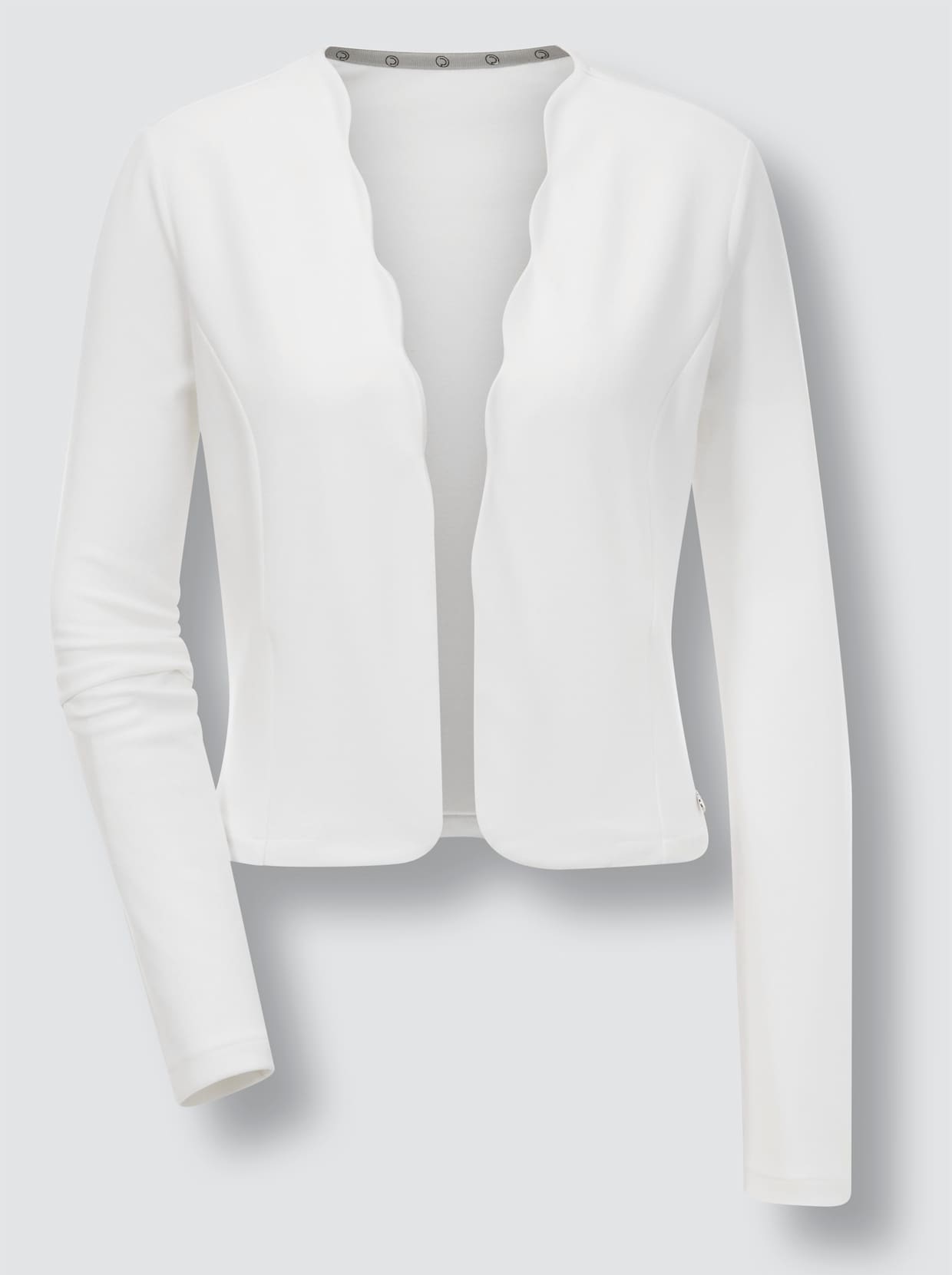 Creation L Premium Modal-Shirtjacke - weiß