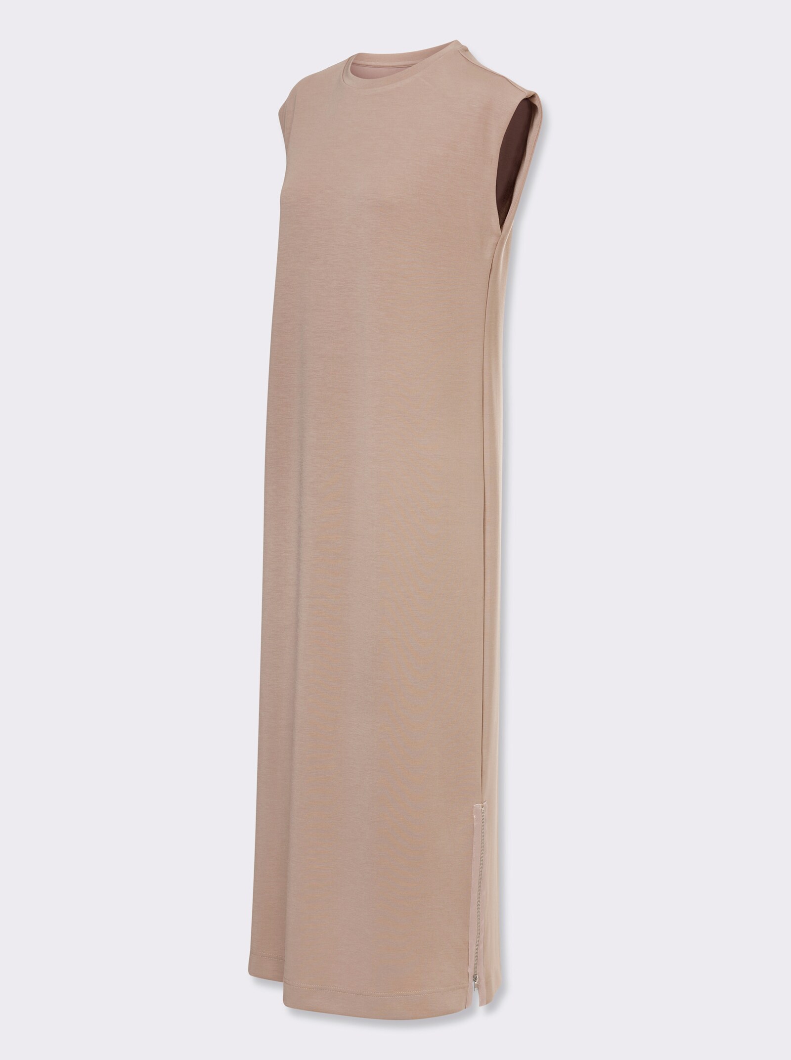 heine Jerseykleid mit Seitenschlitzen - sesam