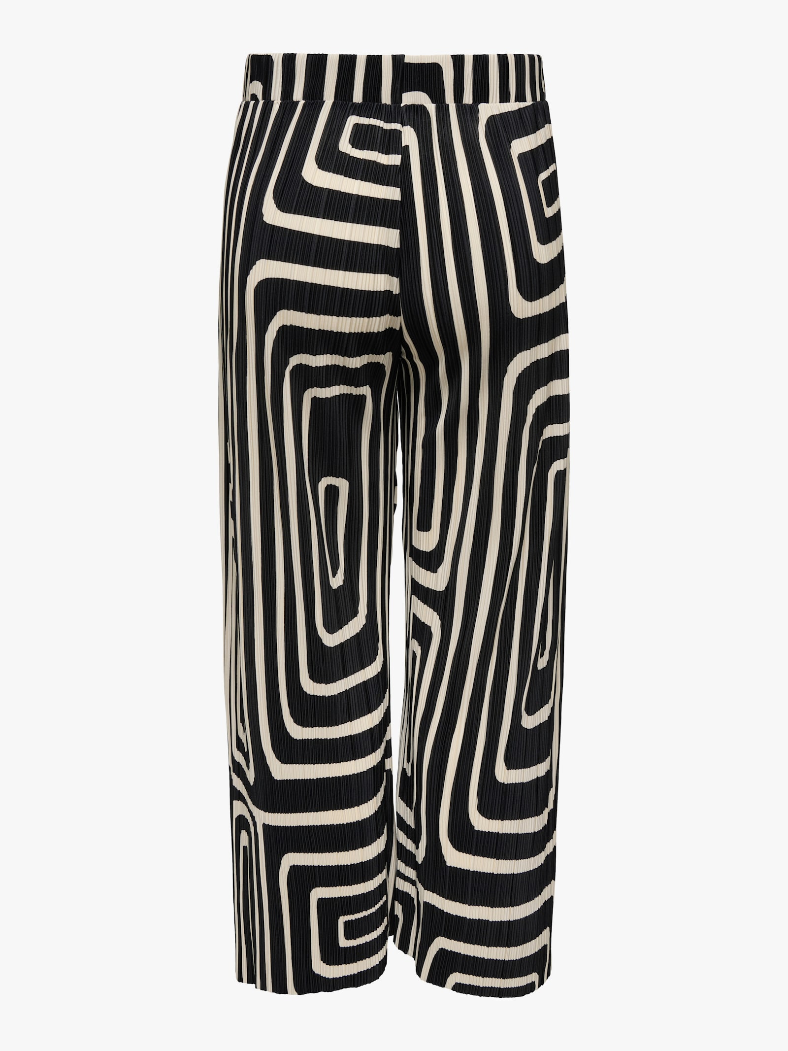 ONLY CARMAKOMA Schlupfhose - black aop:oatmeal graphic