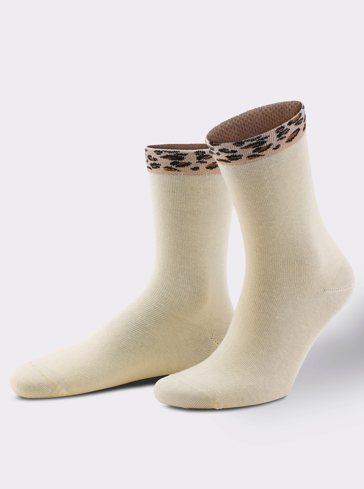 wäschepur Damen-Socken - schwarz-gemustert