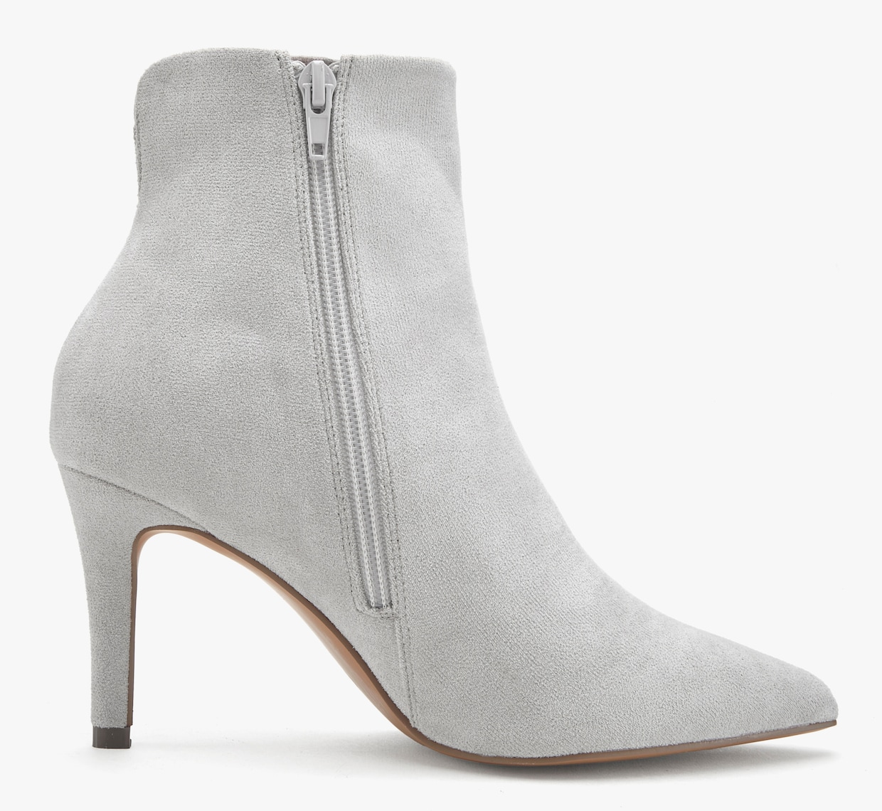 LASCANA bottines à talon haut - gris clair