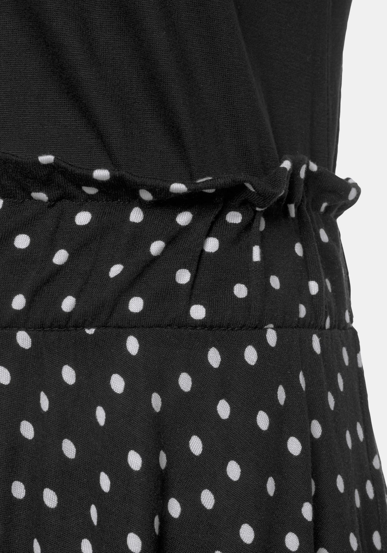 Beachtime Jerseykleid - schwarz-gepunktet-bedruckt