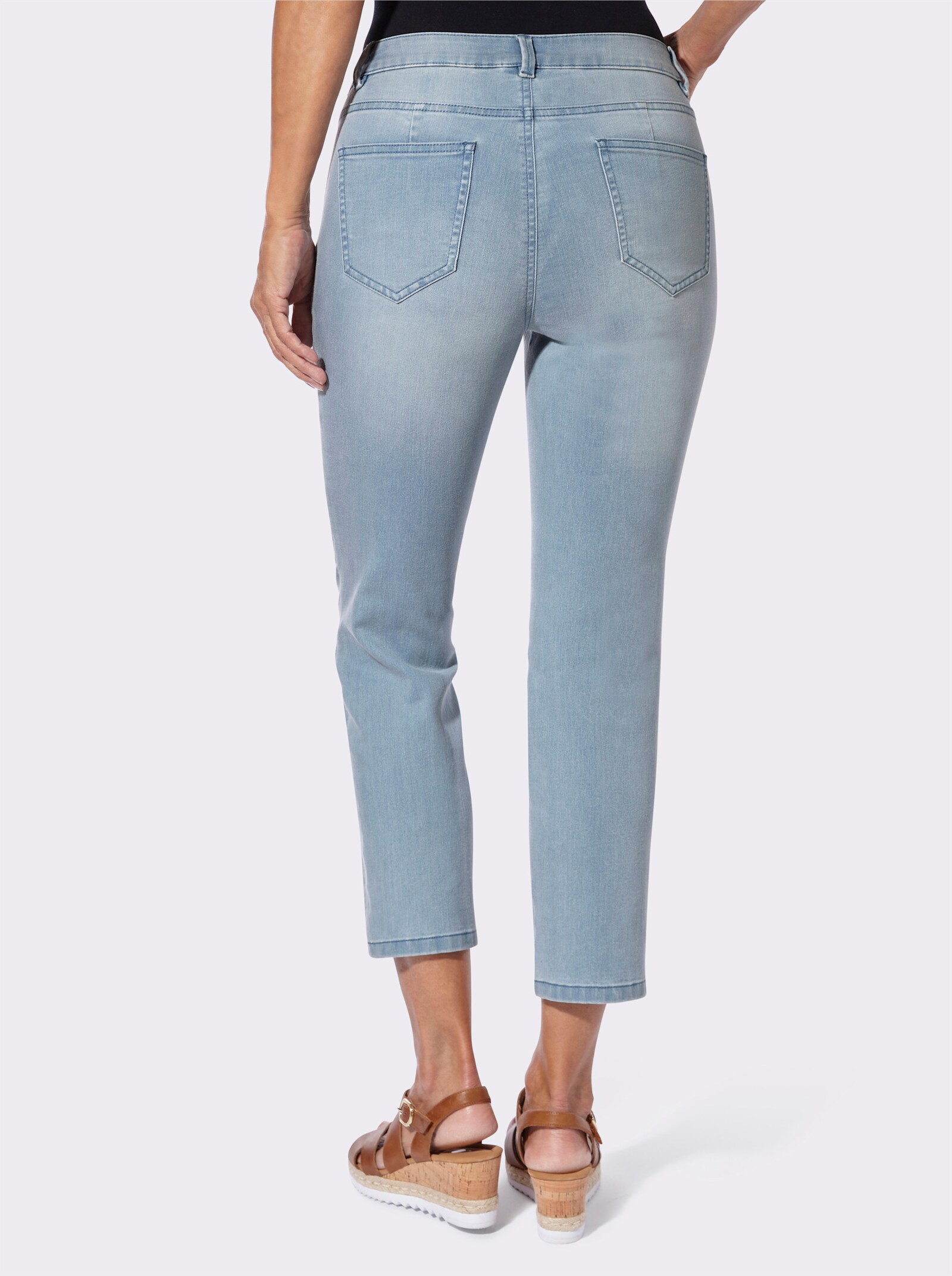 7/8-Jeans in Stretch-Qualität - blue-bleached