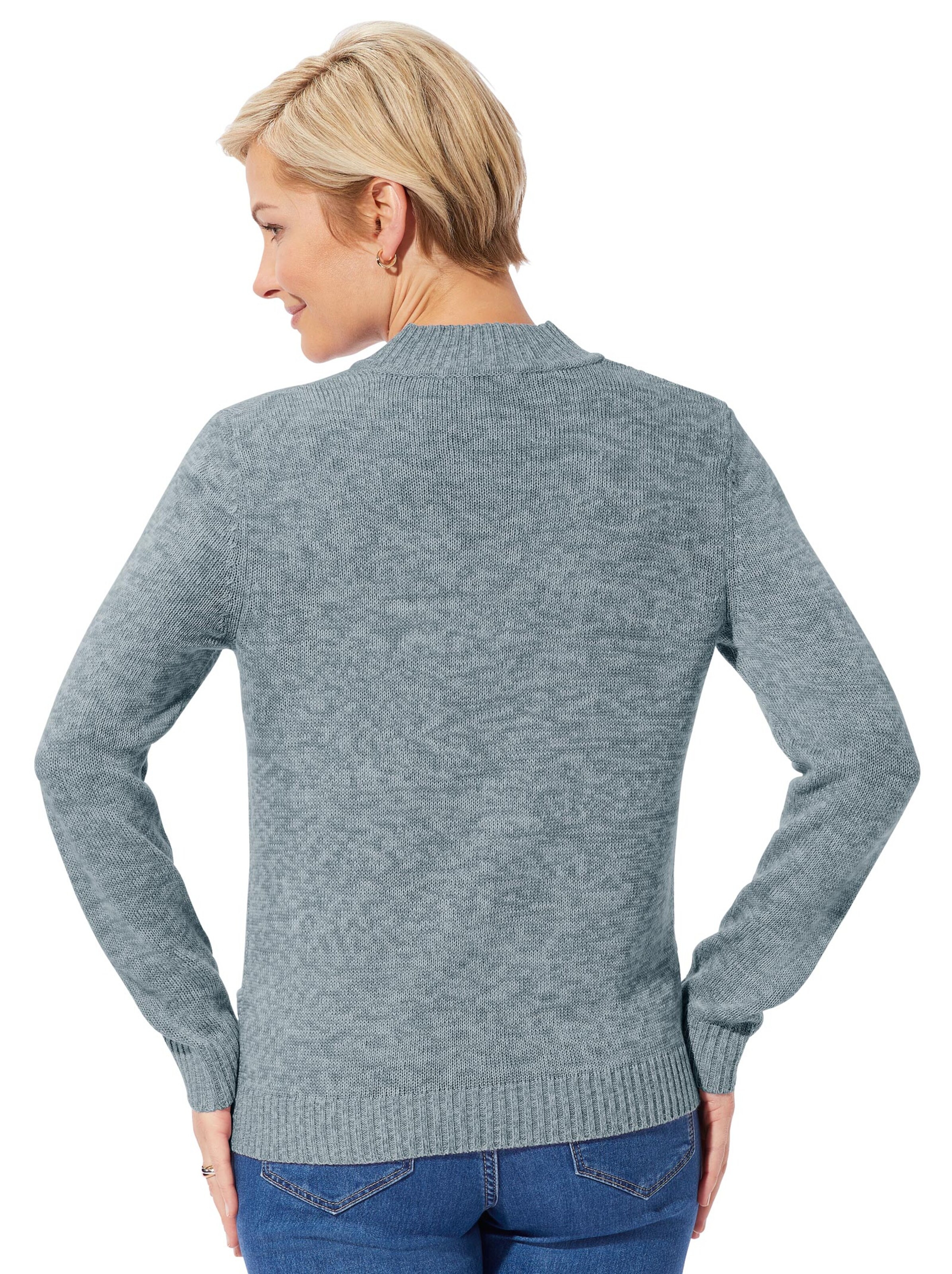 Pullover - wintertürkis-meliert