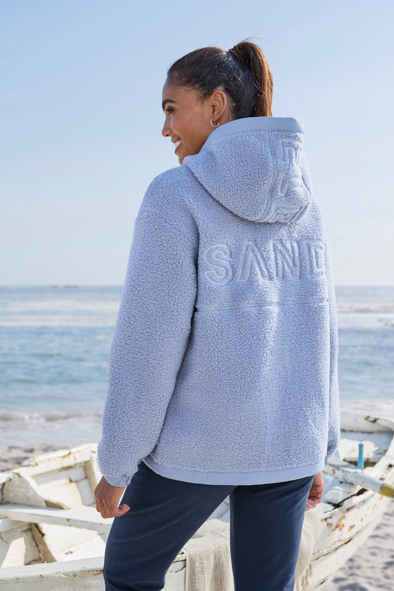 Elbsand Fleecejacke - hellblau
