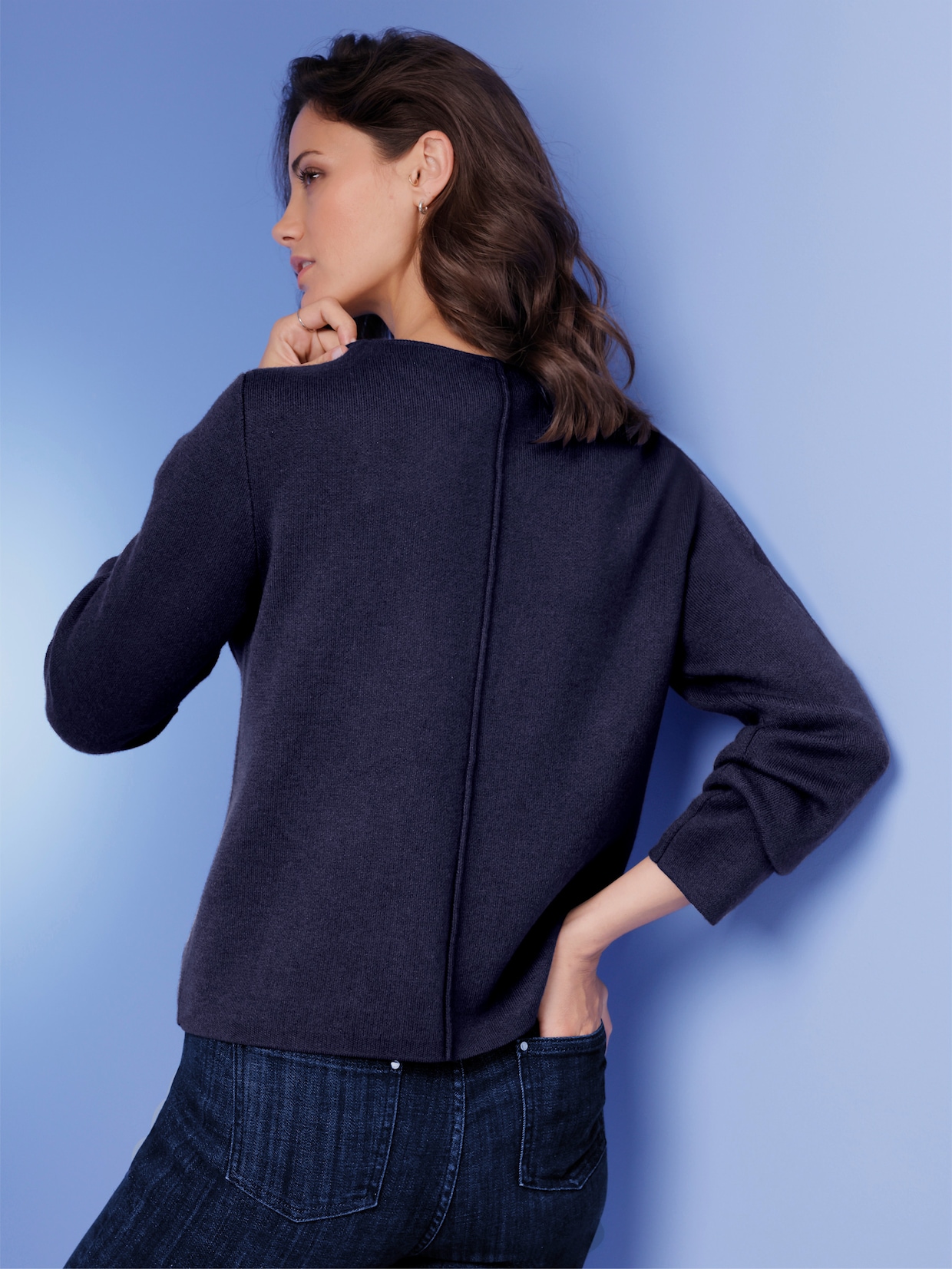 CREATION L PREMIUM Strickjacke - marine