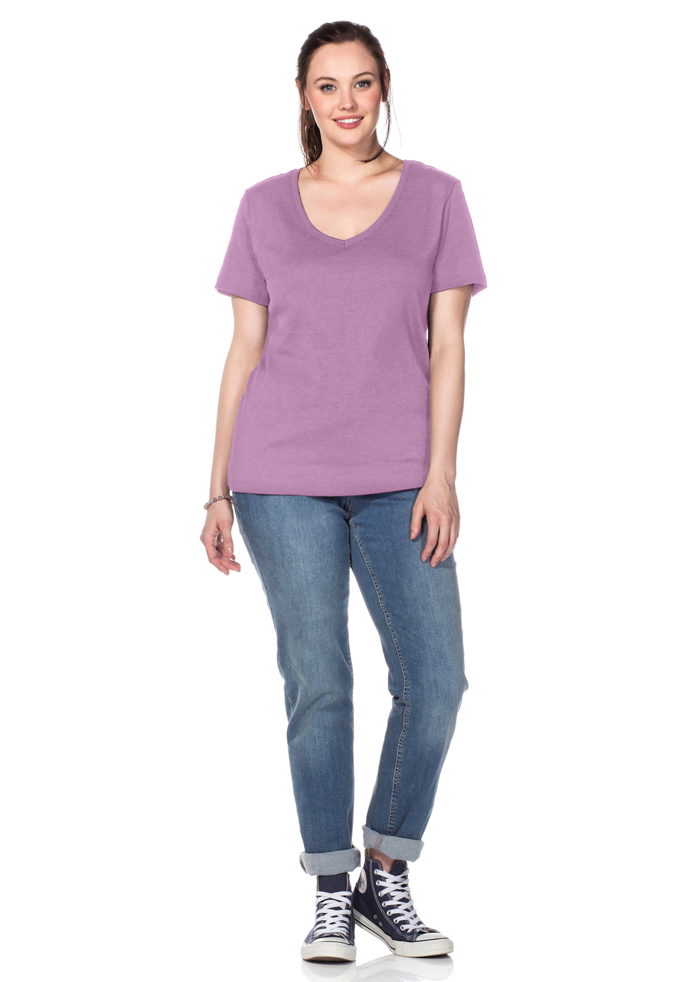 Sheego Damen Orchidee T-Shirt - Bild 4