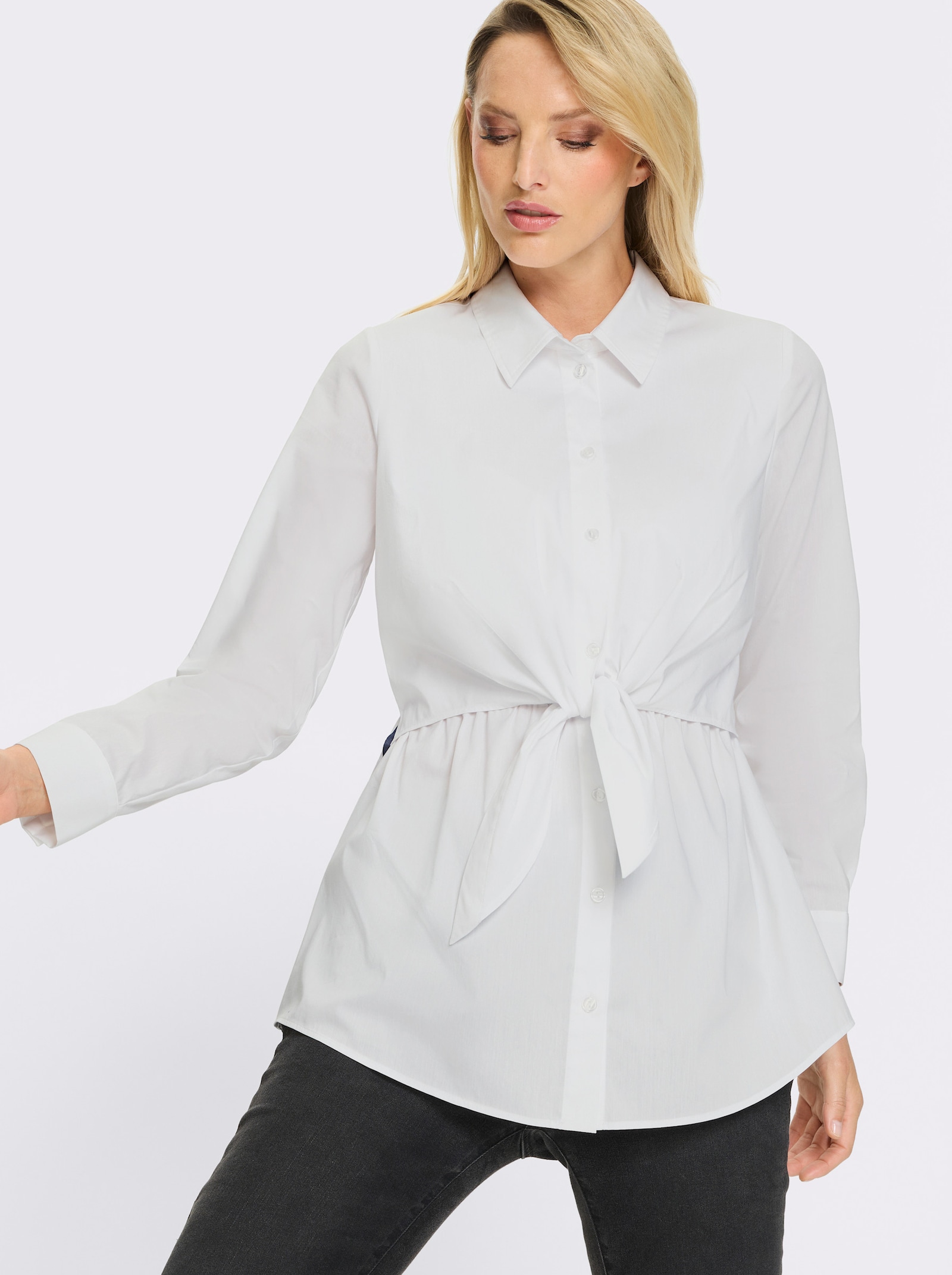 heine Hemdbluse - weiss