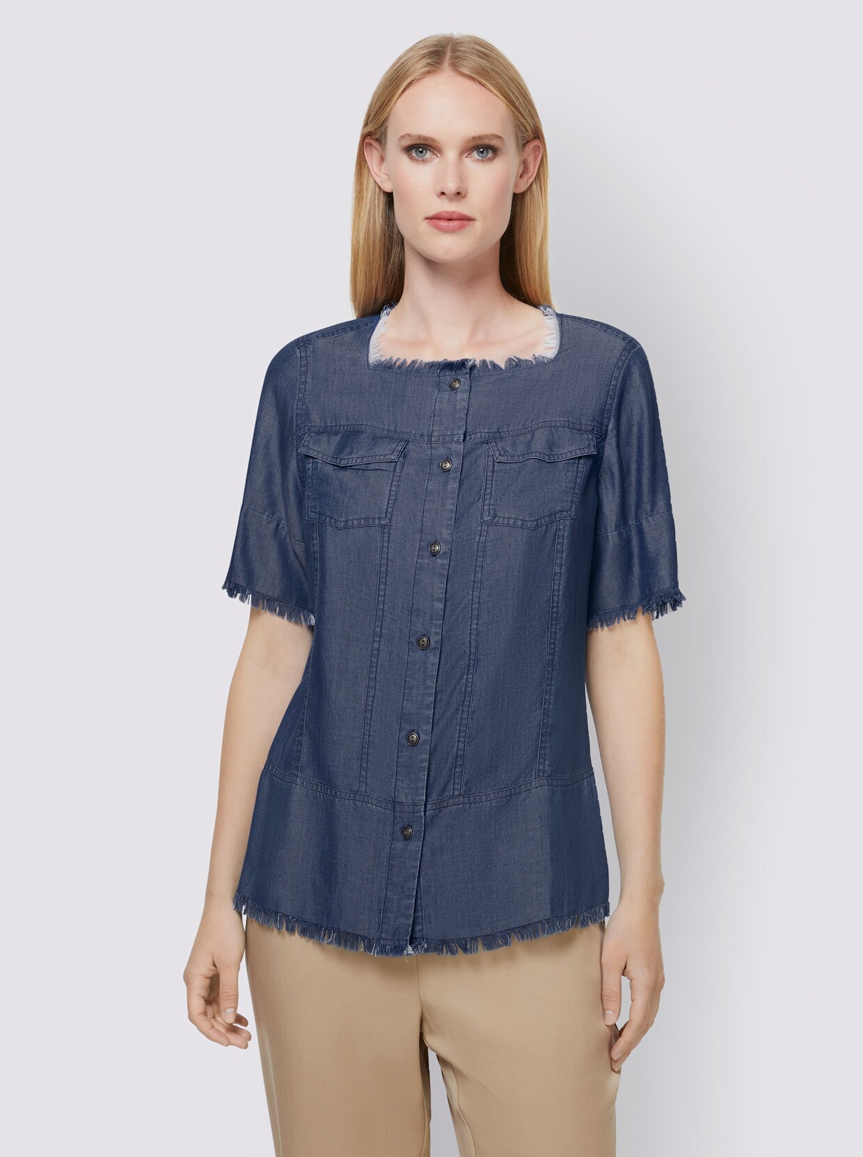 heine Jeansbluse - blue-used