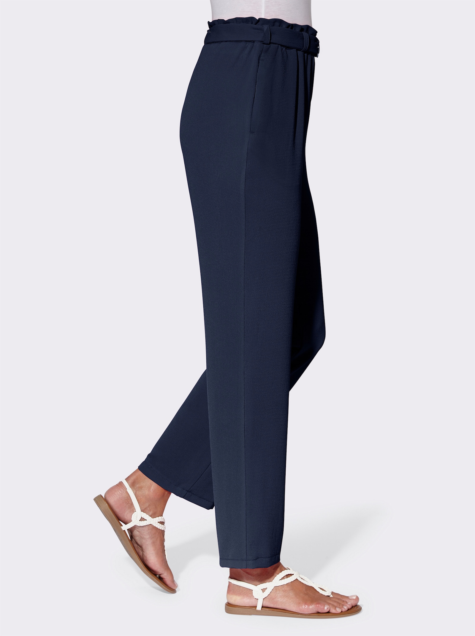 Kalhoty s pevným páskem - tmavěmodrá