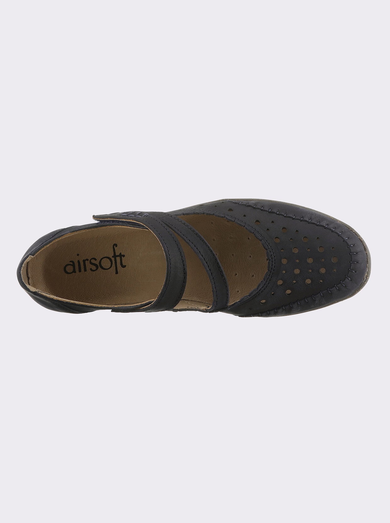 airsoft comfort+ Topánky so zapínaním na suchý zips - námornícka modrá
