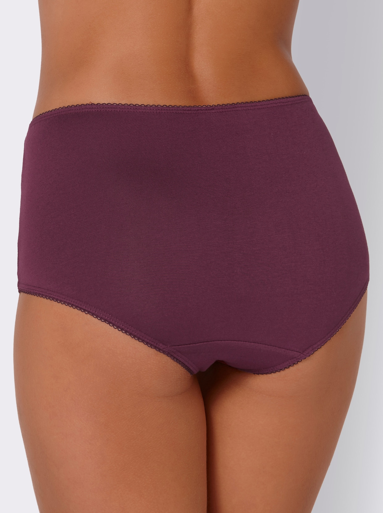 wäschepur Tailleslip - 2x olijf gedessineerd + bordeaux + mauve