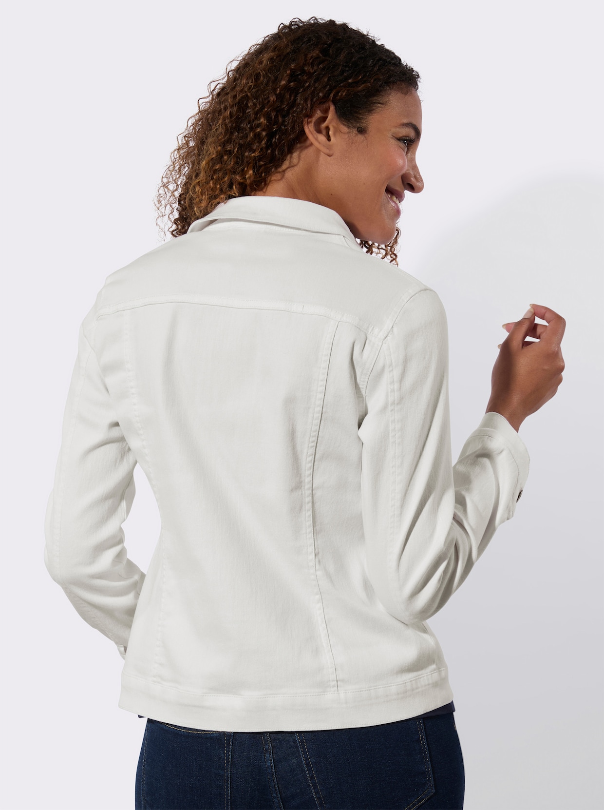 Jeansjacke - weiß