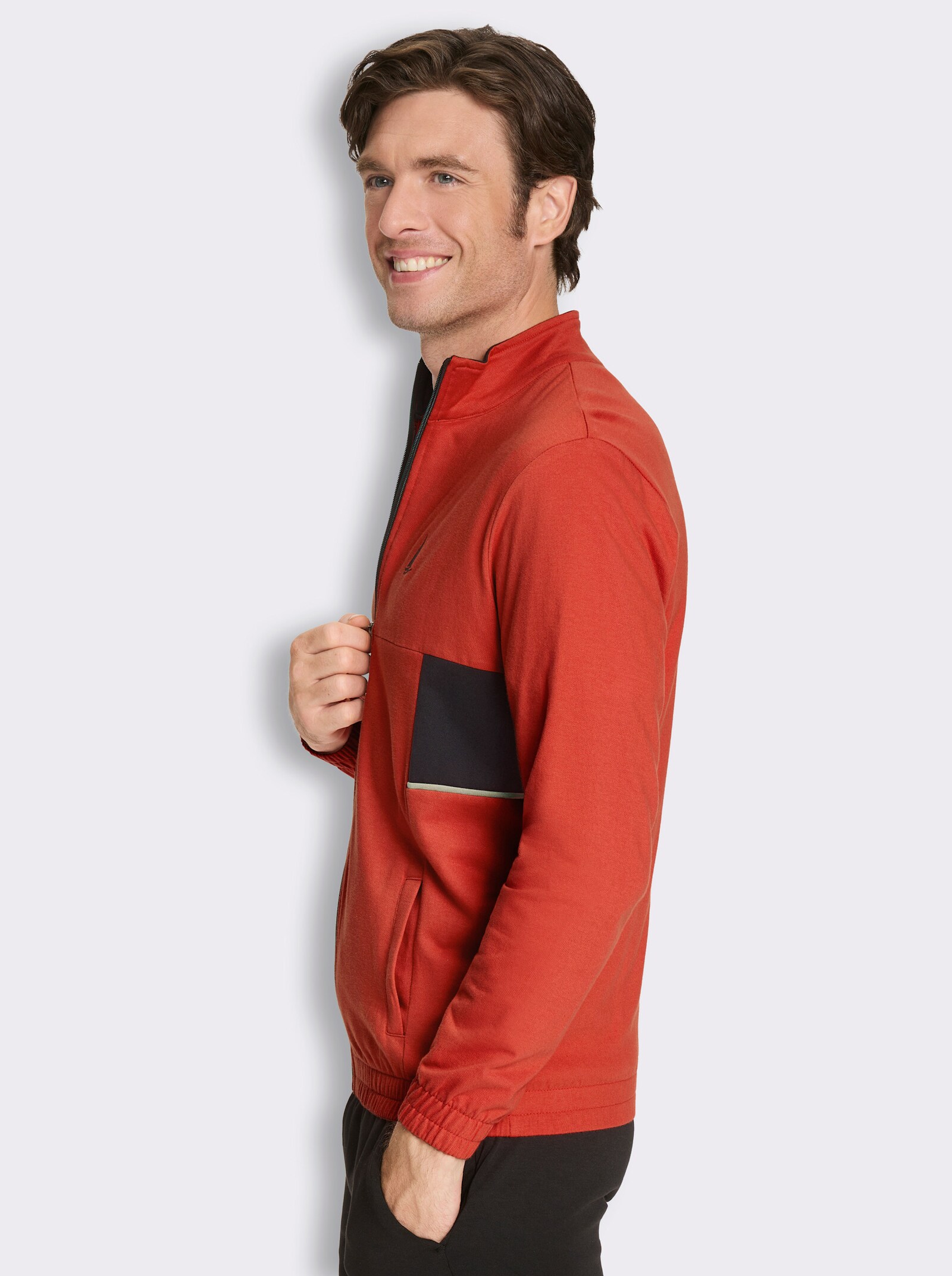 Catamaran Sports Sweatjacke mit seitlichen Taschen - terra-schwarz