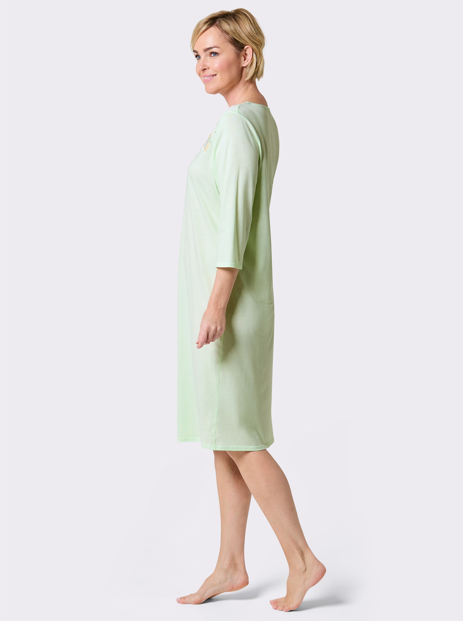 wäschepur Nachthemd mit Spitze - lindgrün