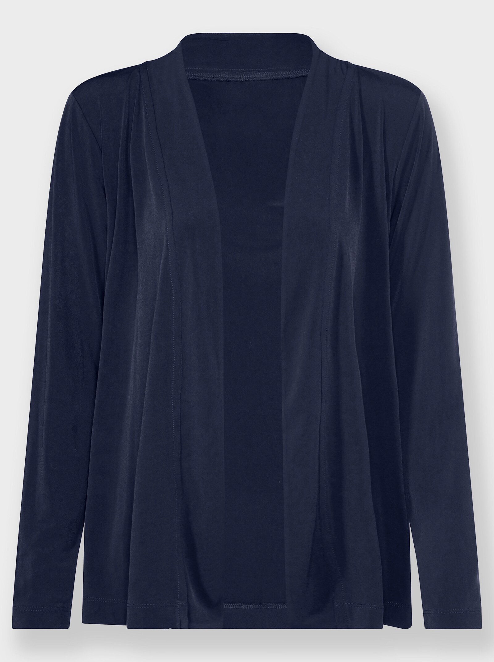 Shirtjacke in offener Form - marine
