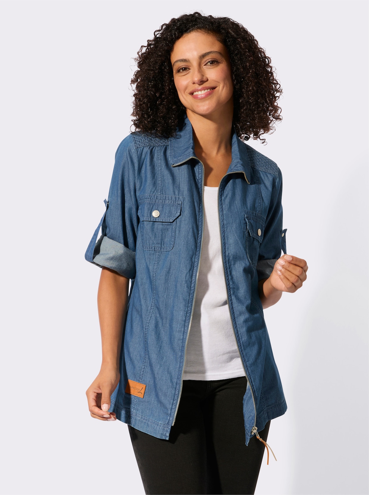 Blusenjacke - blue-bleached