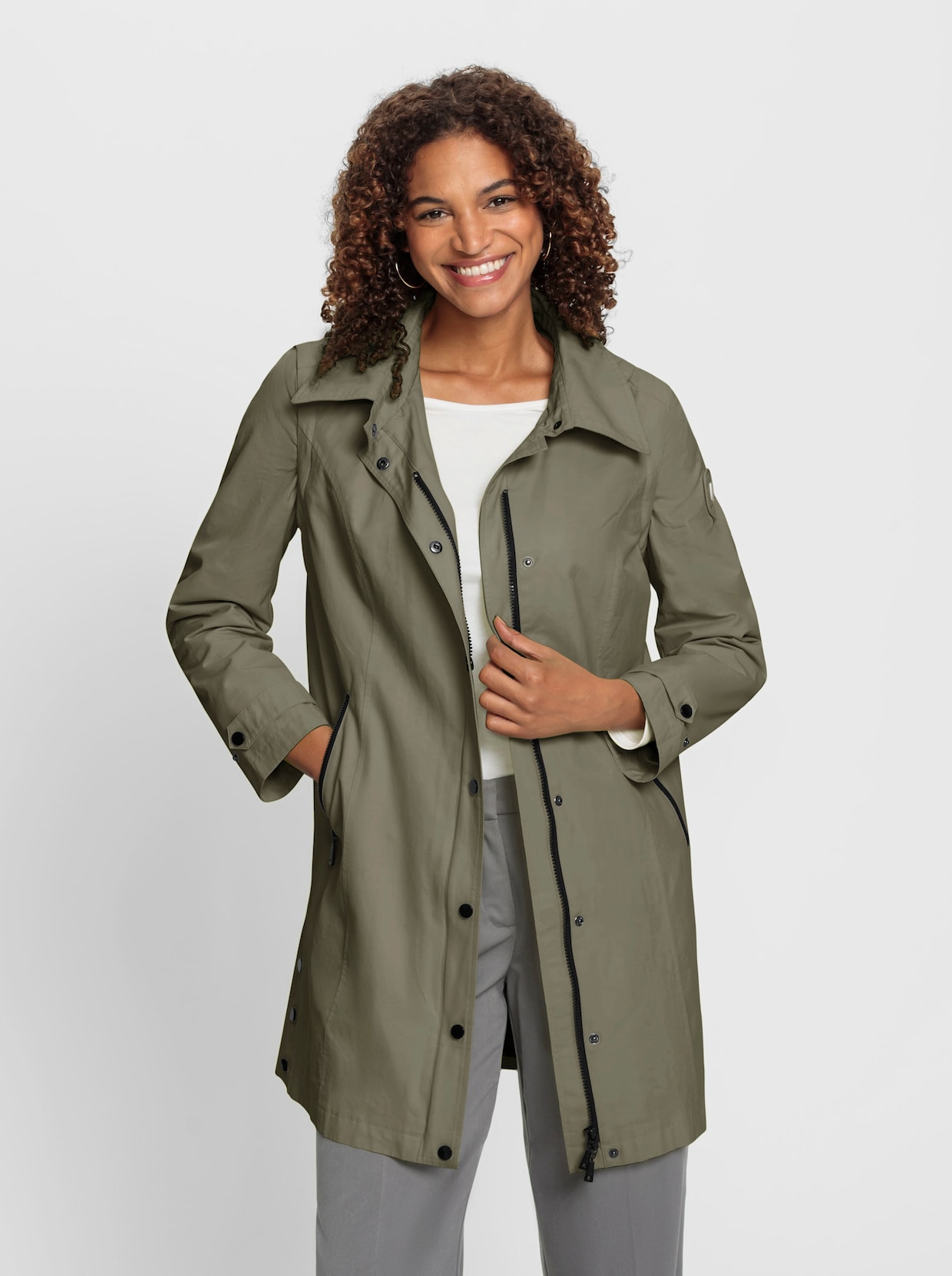 Longjacke - khaki