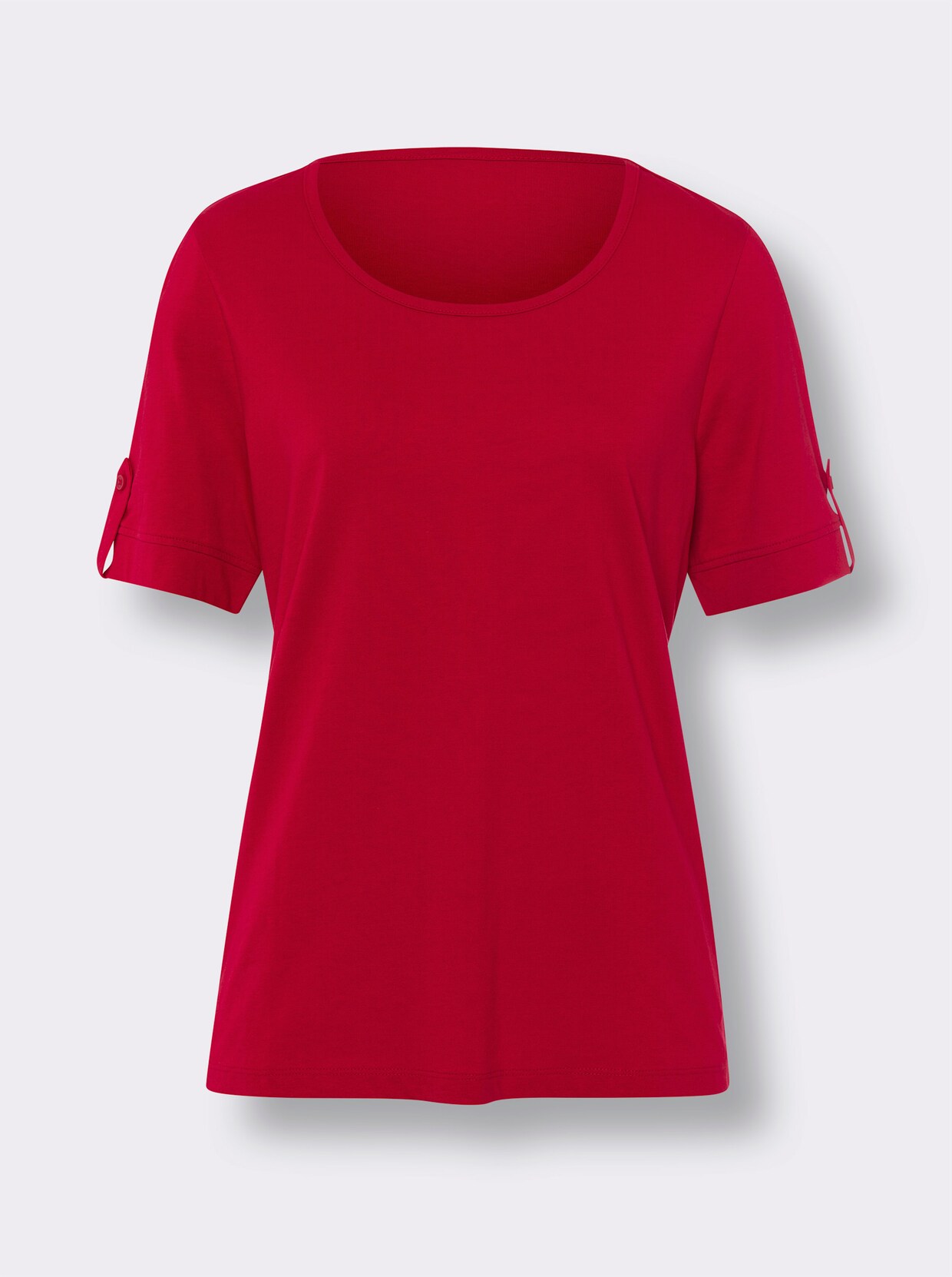 Shirts (2 stuks) - rood + ecru/rood gestreept