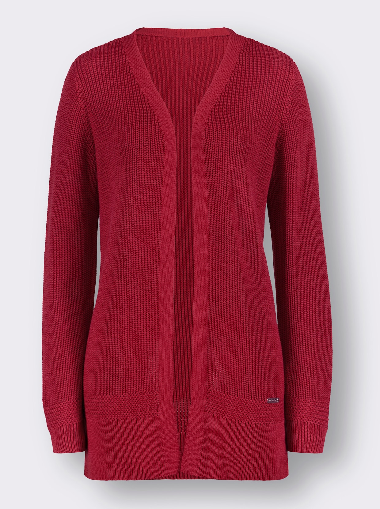 veste en tricot - rouge