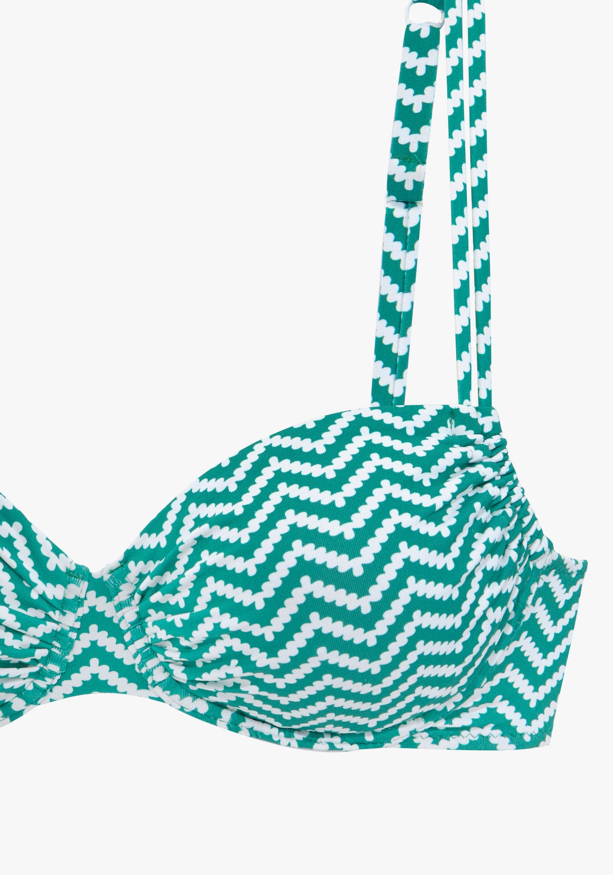 JETTE Maillot de bain à armatures - vert-blanc