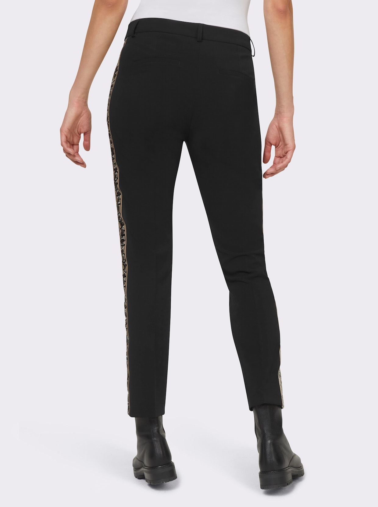 heine Bügelfaltenhose - schwarz