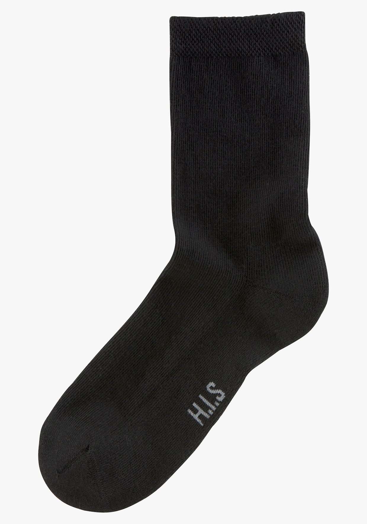 H.I.S Chaussettes - 2x noir, 2x jean-fils chinés, 2x gris-fils chinés