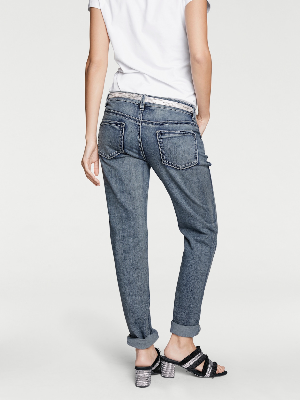 heine Destroyed-jeans - bleached