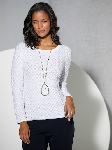 Pull en tricot - blanc