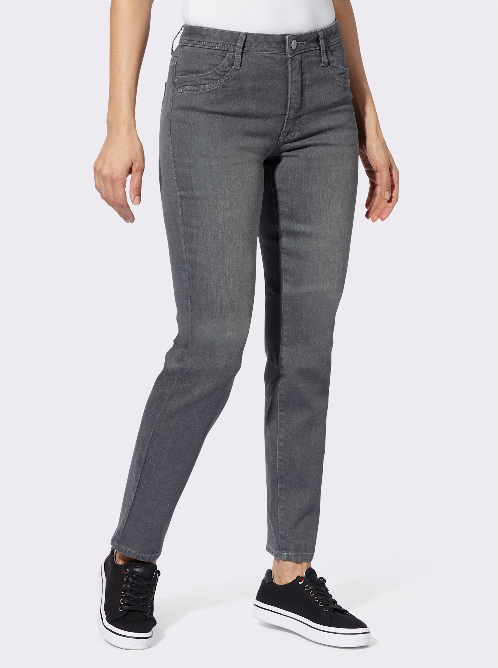Thermojeans mit weich angerauter Innenseite - stone-grey-denim