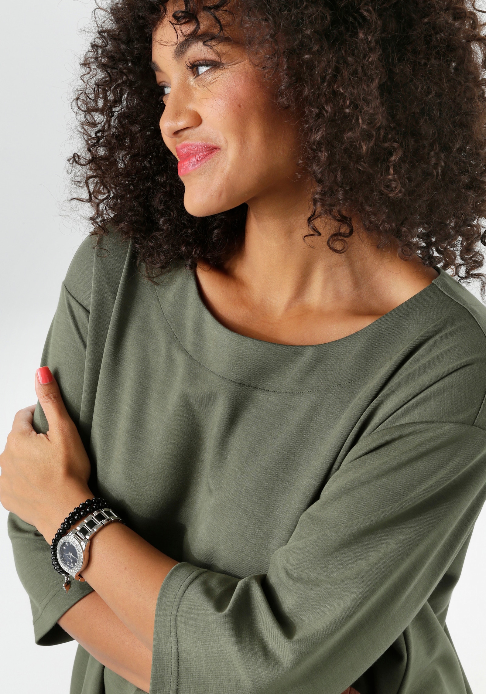 Aniston PLUS Longshirt - olive