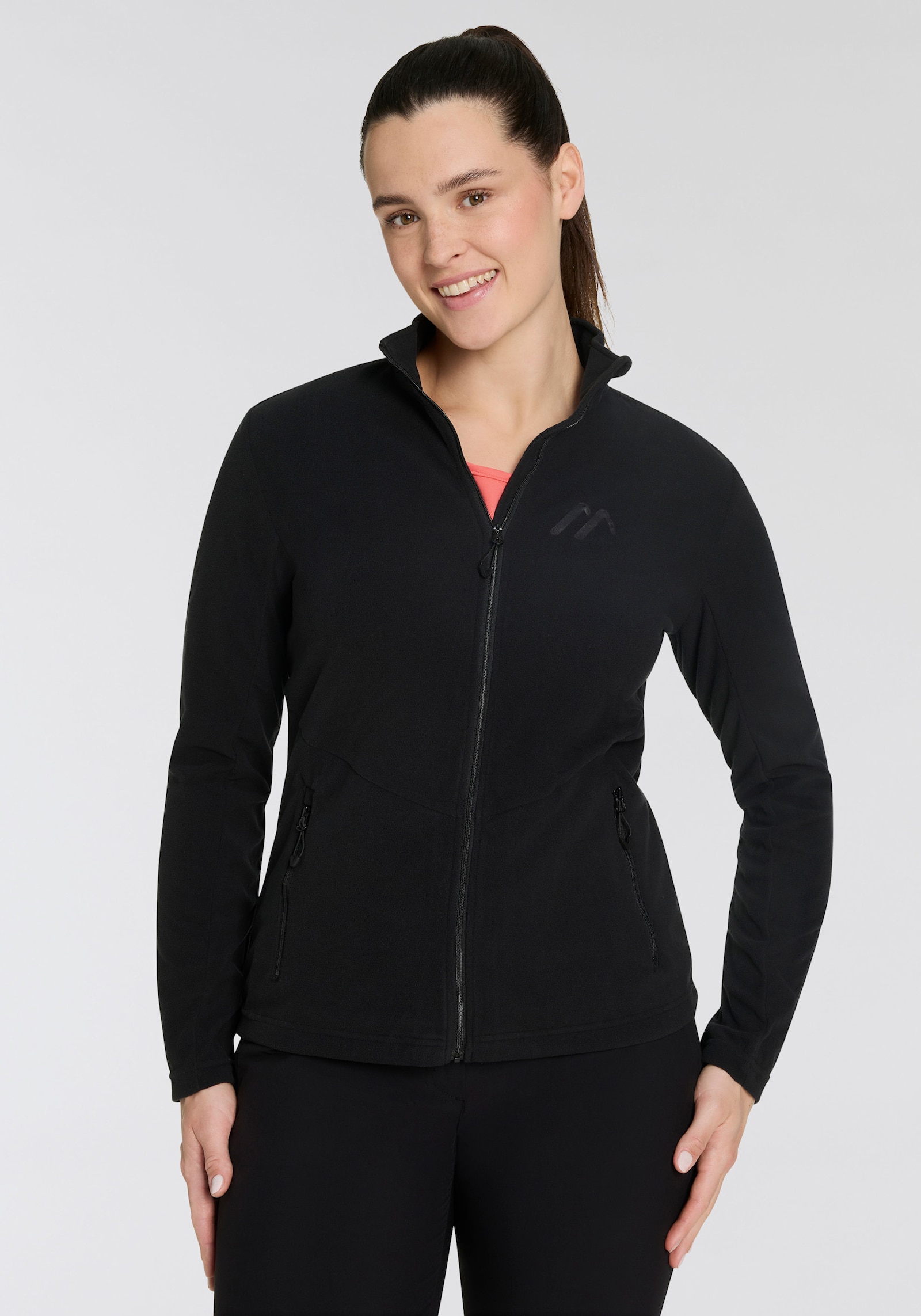 Maier Sports Fleecejacke - schwarz
