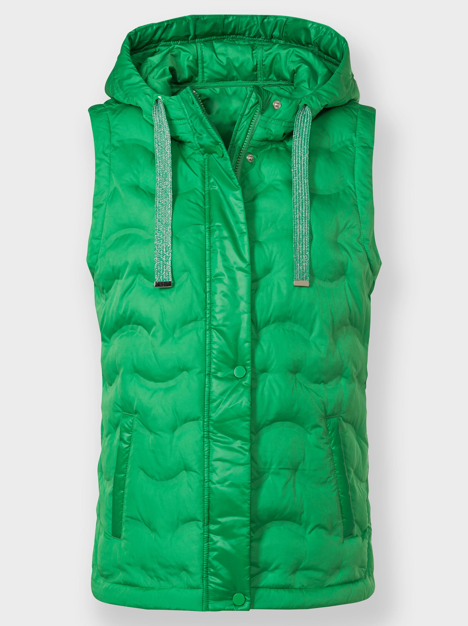 heine Bodywarmer met capuchon - grasgroen