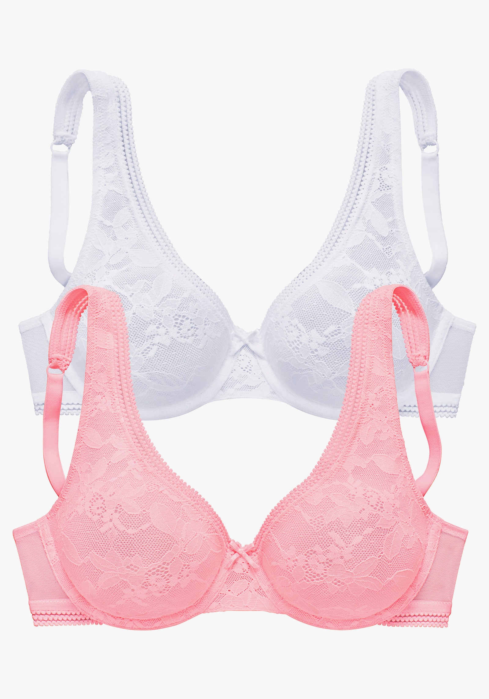petite fleur Soutien-gorge spécial T-shirt - rose + blanc